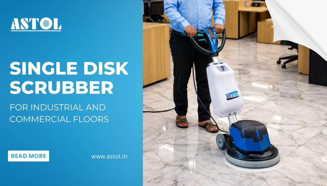 Single Disk Scrubber for Industrial and Commercial Floors