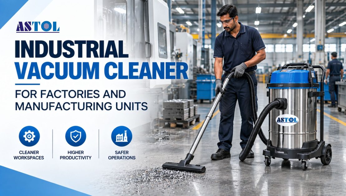 Industrial Vacuum Cleaner for Factories and Manufacturing Units